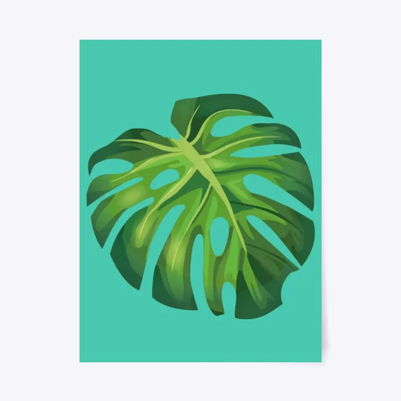 Monstera Die Cut Sticker