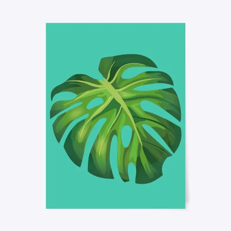 Monstera Die Cut Sticker