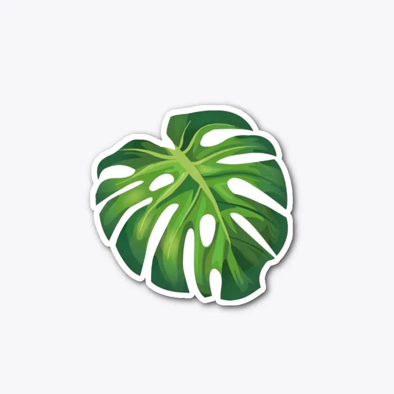 Monstera Die Cut Sticker